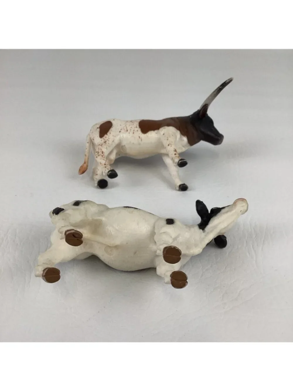 Terra By Battat Holstein Cow Longhorn Steer Lifelike Animal Toy Farm Figure Lot
